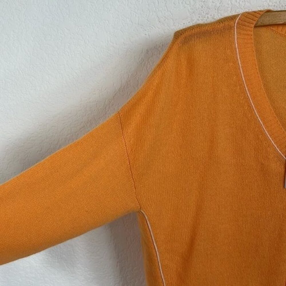 Pure Cashmere Gassato Tipped V Neck Sweater - Picture 3 of 8